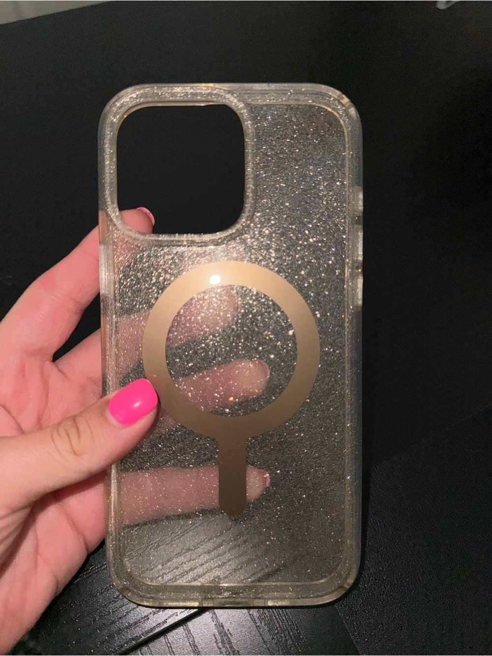 iPhone 16 Pro Max Gold Glitter Phone Case